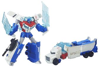 transformers robots in disguise toys optimus prime power surge