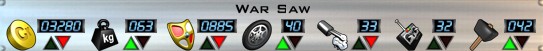 War Saw Stats