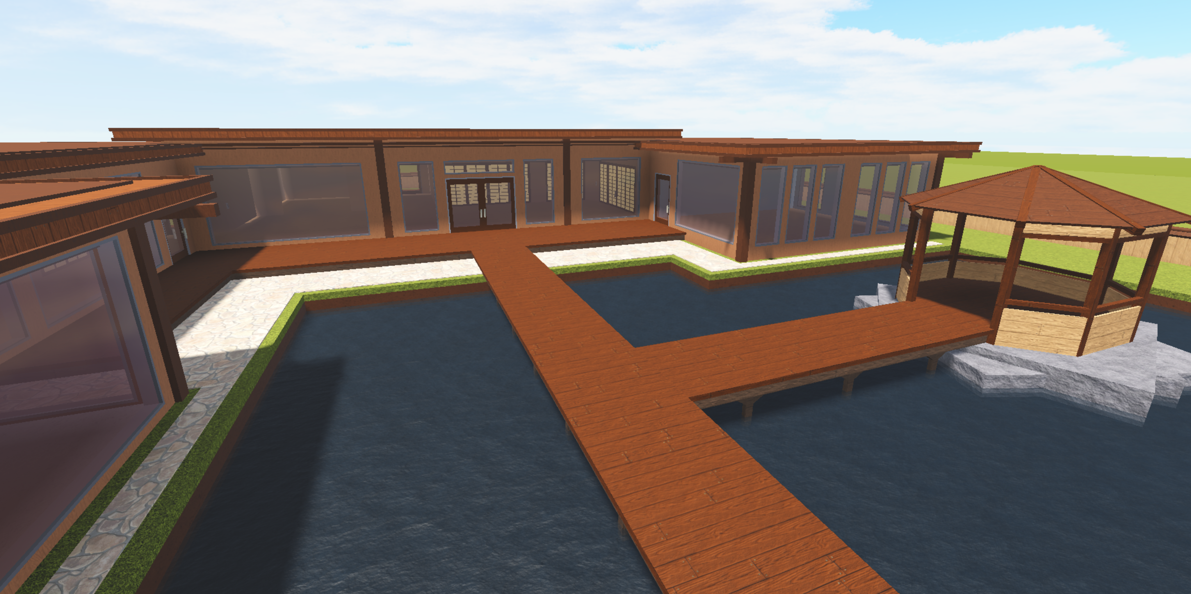 Modern Bungalow Rocitizens Wiki Fandom - modern high quality house door roblox