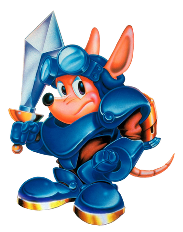 File:Sparkster (Rocket Knight Adventures U.S Artwork).png