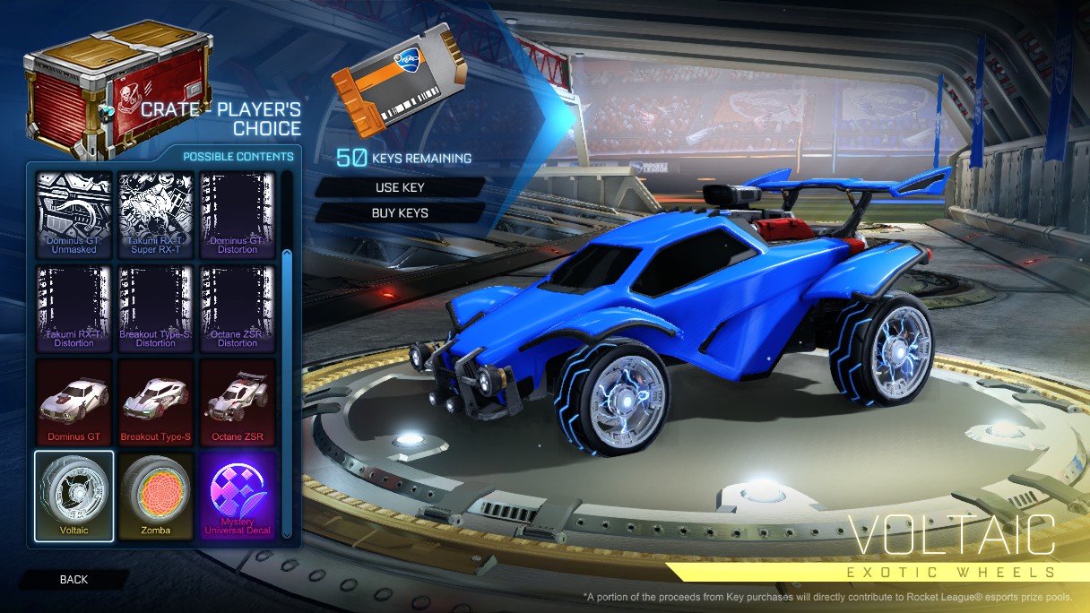 Image - Crate - Player's Choice - Voltaic.jpg | Rocket League Wiki ...