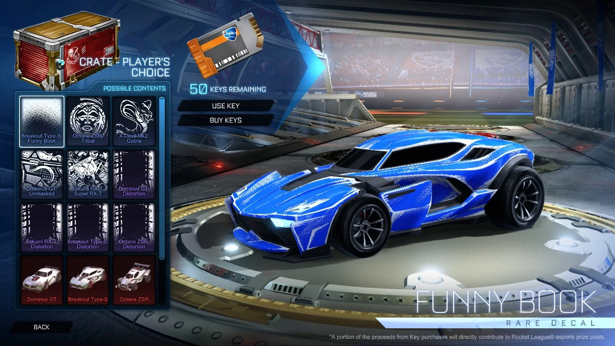 Rocket League Breakout Type S Trade