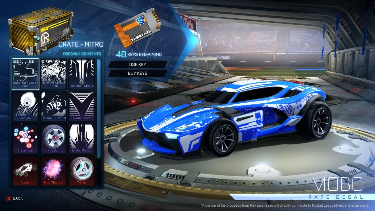 Rocket League Breakout Type S Trade