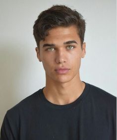 Boy With Dark Brown Hair And Green Eyes The Best Undercut