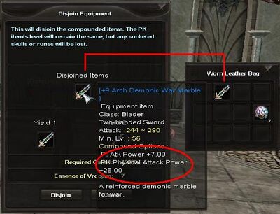 Disjoinweapons
