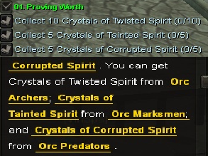 Quest-proving worth
