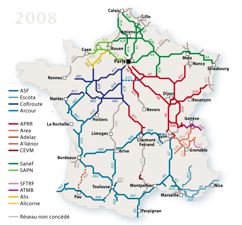 Carte Autoroutes France | Carte