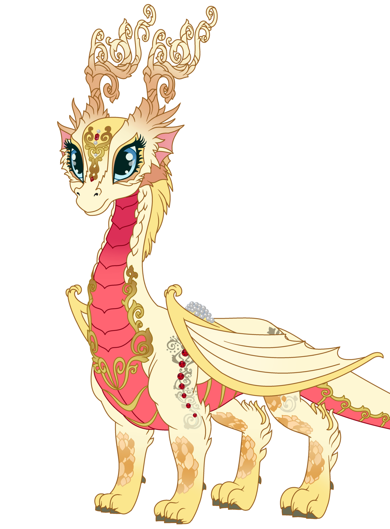 ever after high apple white dragon