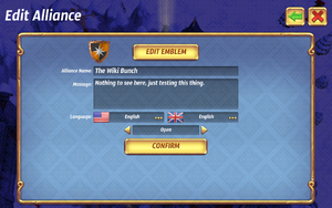 Edit alliance