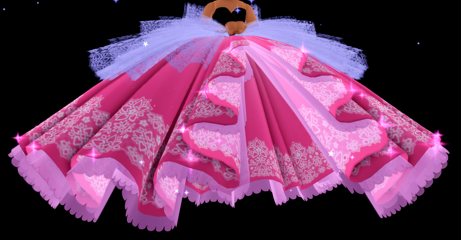 Roblox Royale High Dragging Train Rose Dress