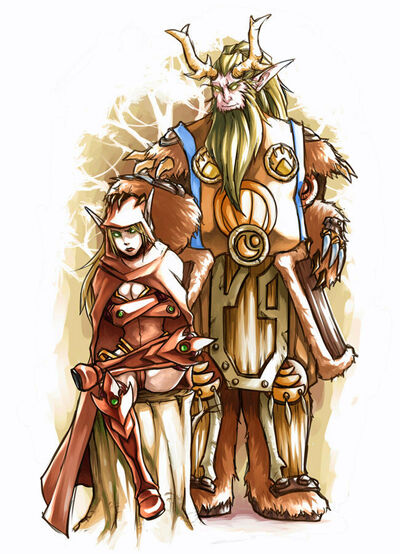 WoW Valeera and Broll by pomdim