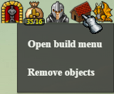 Build menu