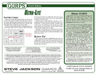 GURPS Ultra-Lite first page