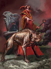 Asmodeus with hellhound