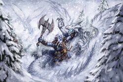 Frost giant vs white dragon