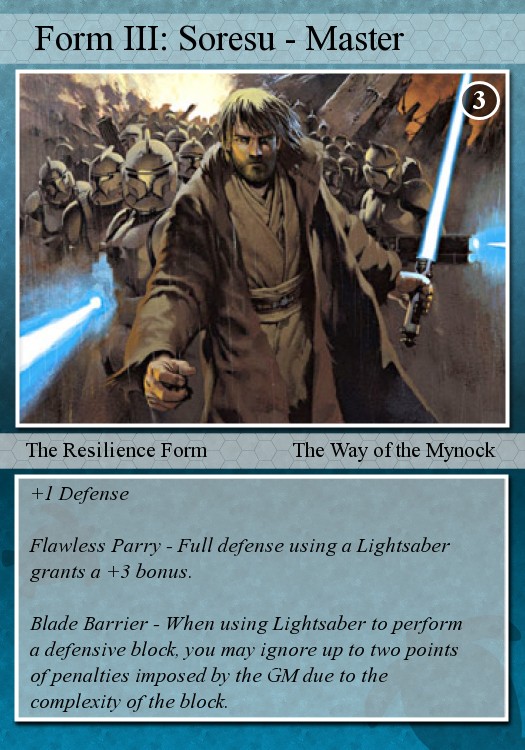 lightsaber combat forms rpg fandom powered by wikia soresu form