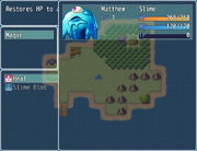 Heal Skill Actor Selection In Main Menu RPG Maker MV