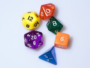 Dice (typical role-playing game dice)