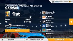NASCAR All Star Series Tier 22-1 Total Time