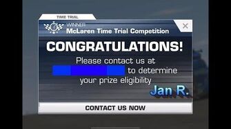 Winner - McLaren Time Trial Competition