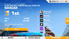 NASCAR All Star Series Tier 22-2 Total Time