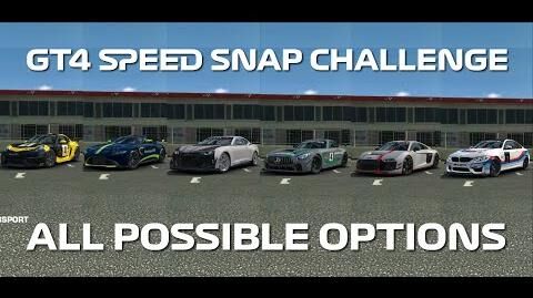 Real Racing 3 GT4 Speed Snap Challenge - All Options
