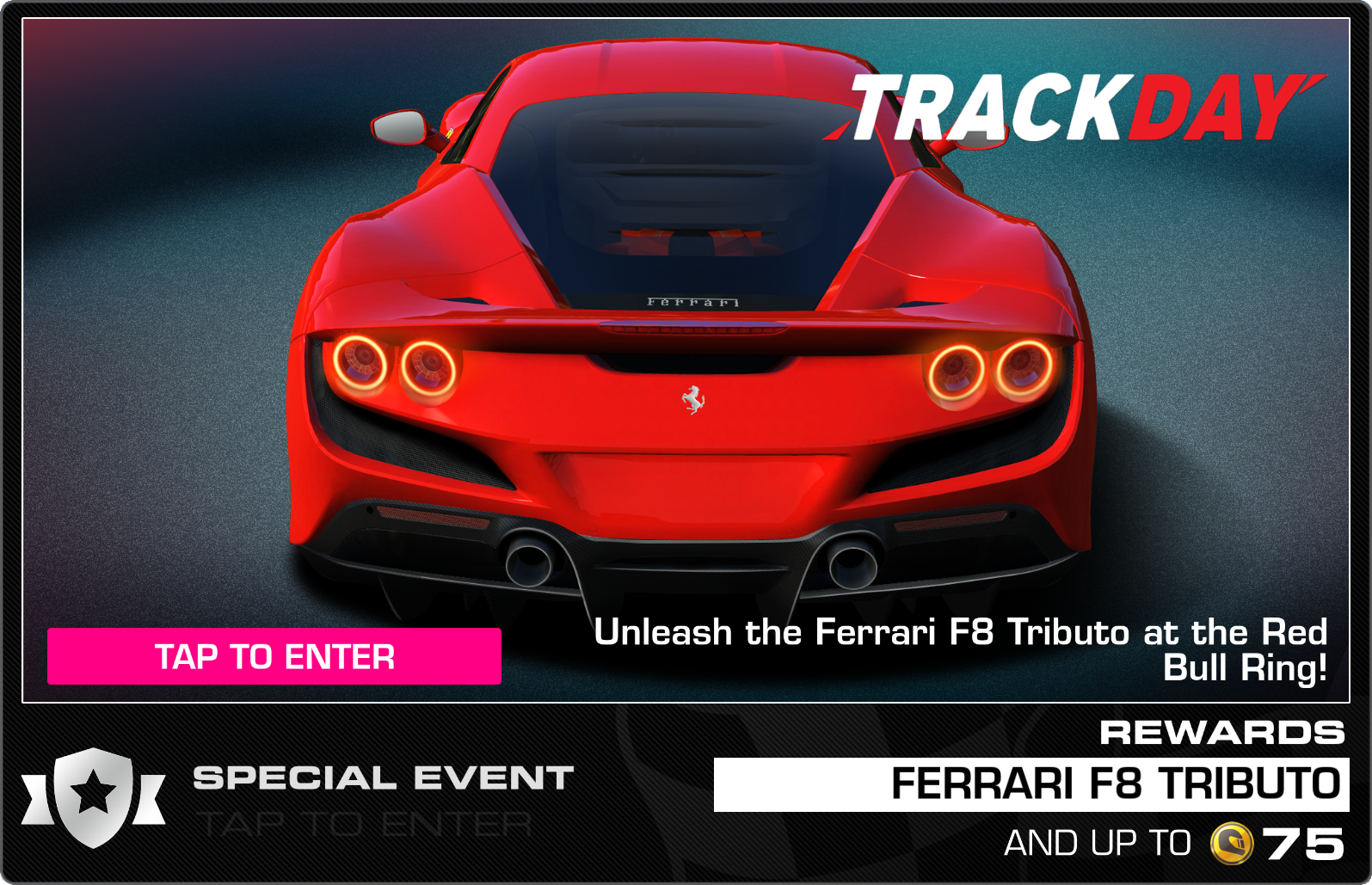 Track Day Ferrari F8 Tributo Real Racing 3 Wiki Fandom