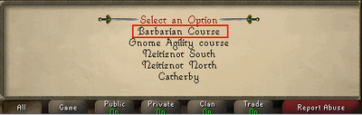 Barbarian Course