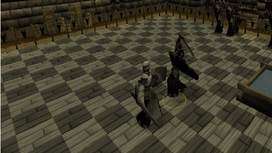 Two void knights fighting.