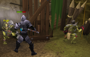 Goblin village fight.