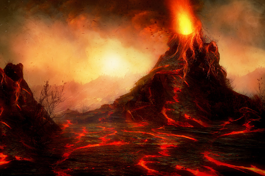 Image - Volcanic landscape by jhibbs-d8a1j9b.jpg | RuneScape Roleplay
