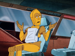 C-3PO with parachute SWD11
