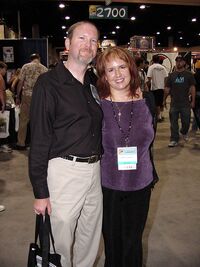 Kevin J. Anderson and Rebecca Moesta-Comic Con 2004