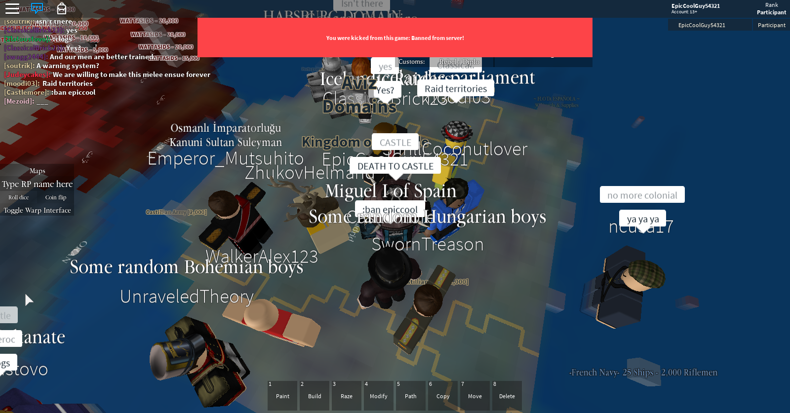 Departure Of Castlemore 2018 Roblox Risk Universalis Iii Wiki Fandom - how to copy roblox games 2018