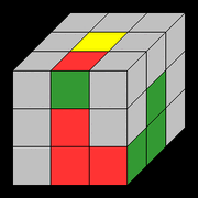 F2L cornerpiece solved