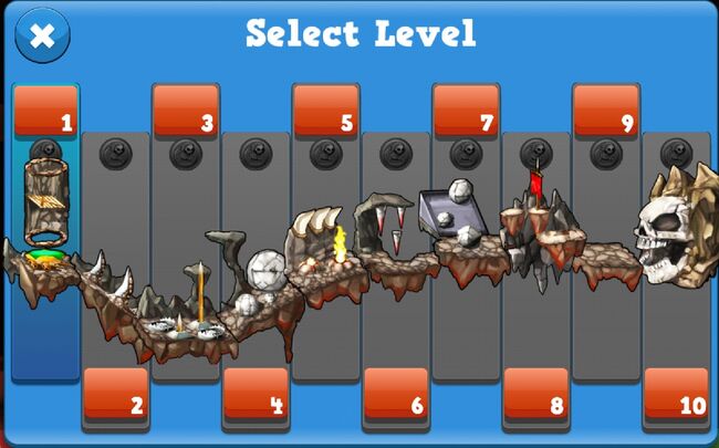 Danger Caves Map