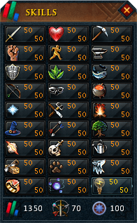 Skill screen