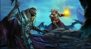 Zaros vs Zamorak concept art