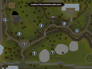 2016 Hallowe'en event mechanical spider map