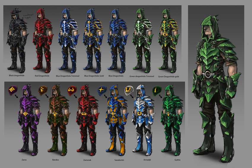 Blessed dragonhide armour RuneScape Wiki Fandom