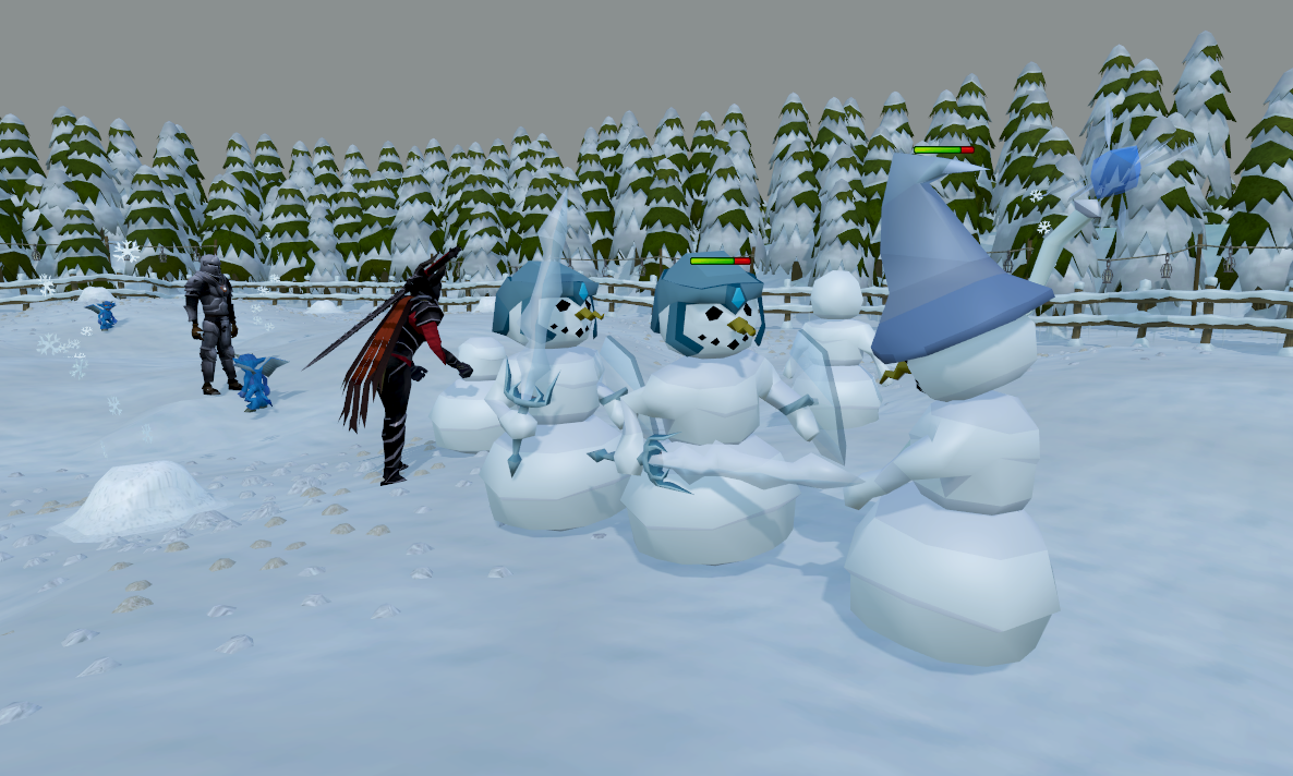 Land of Snow snowmen battle