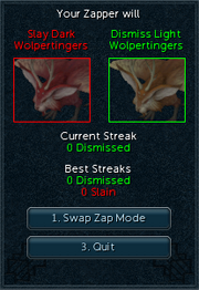 Wolpertinger Zapping interface