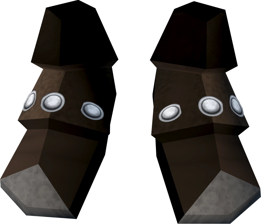 Studded leather boots RuneScape Wiki FANDOM powered by Wikia