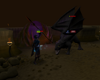 Fighting black dragon