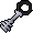 Silver key black