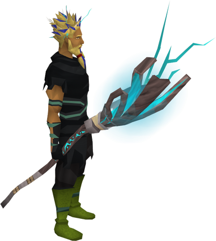 Image - Lightning staff 3 equipped.png | RuneScape Wiki ...