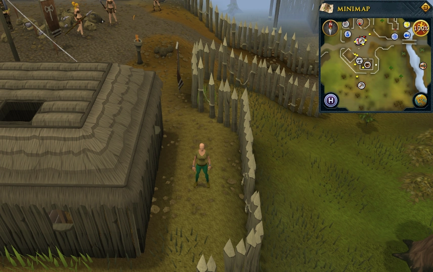 Image Compass clue Edgeville east of building with potter's wheel in
