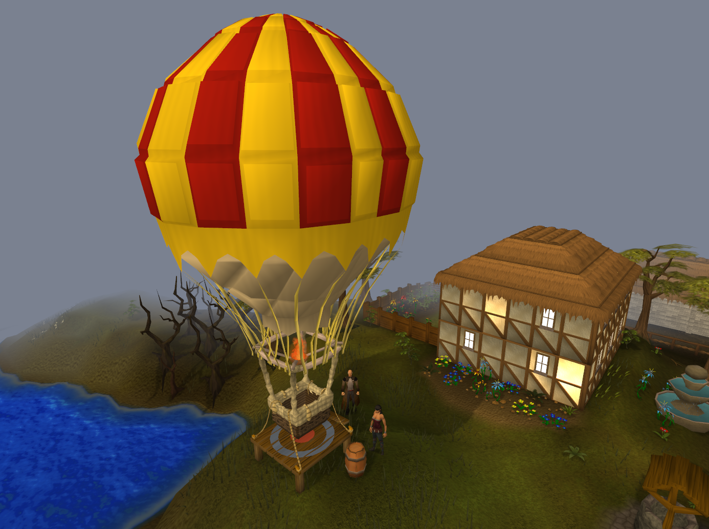 hot air balloon transport