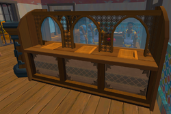 Banker bank booth