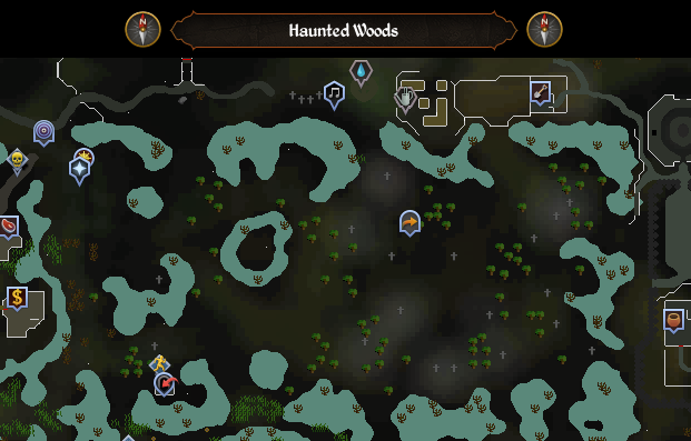 haunted woods rs3 scan